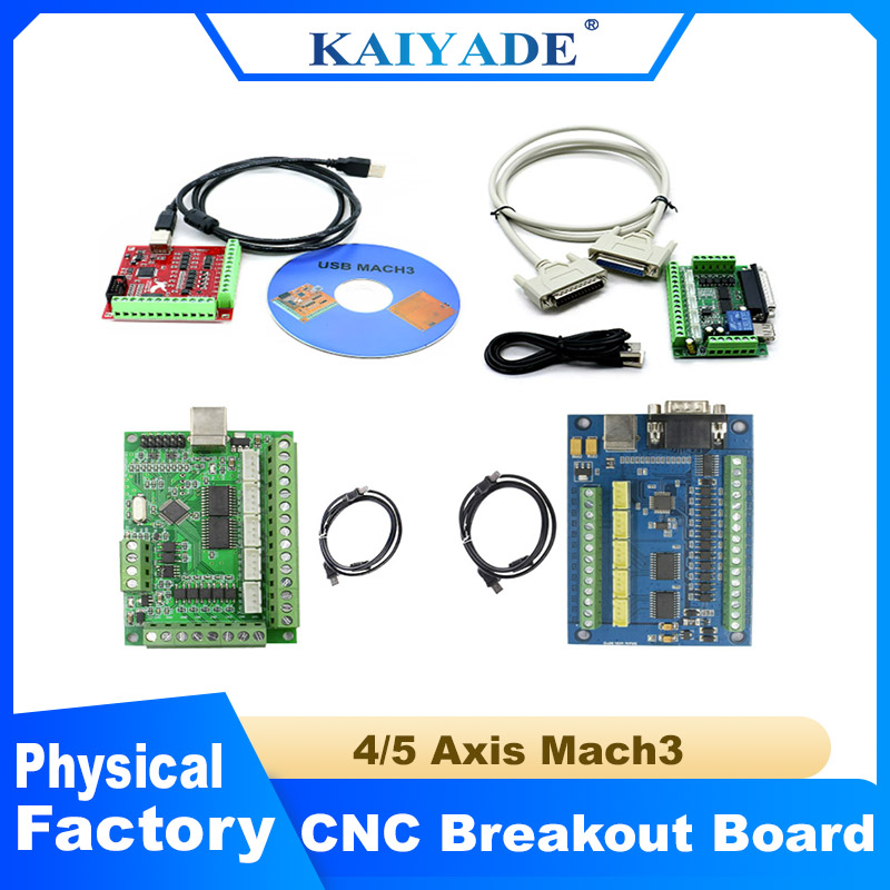 Mach3 Usb Cnc Controller 4 Axis 100Khz - Контроллер ЧПУ MACH3, 4-осевая USB-плата, 5-осевая