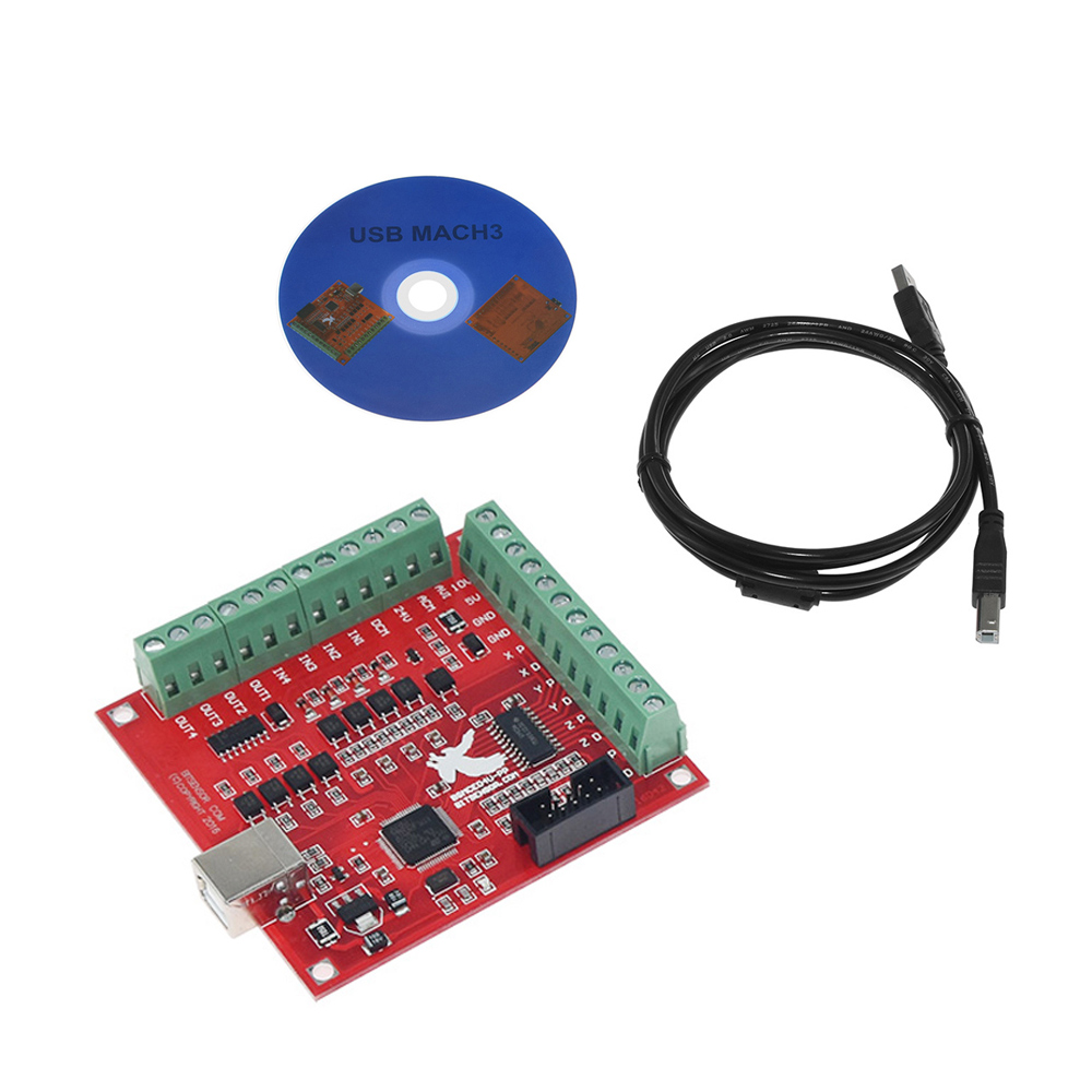 Коммутационная плата USB Mach3 – обзор и цена Mach3 Usb Cnc Controller 4 Axis 100Khz