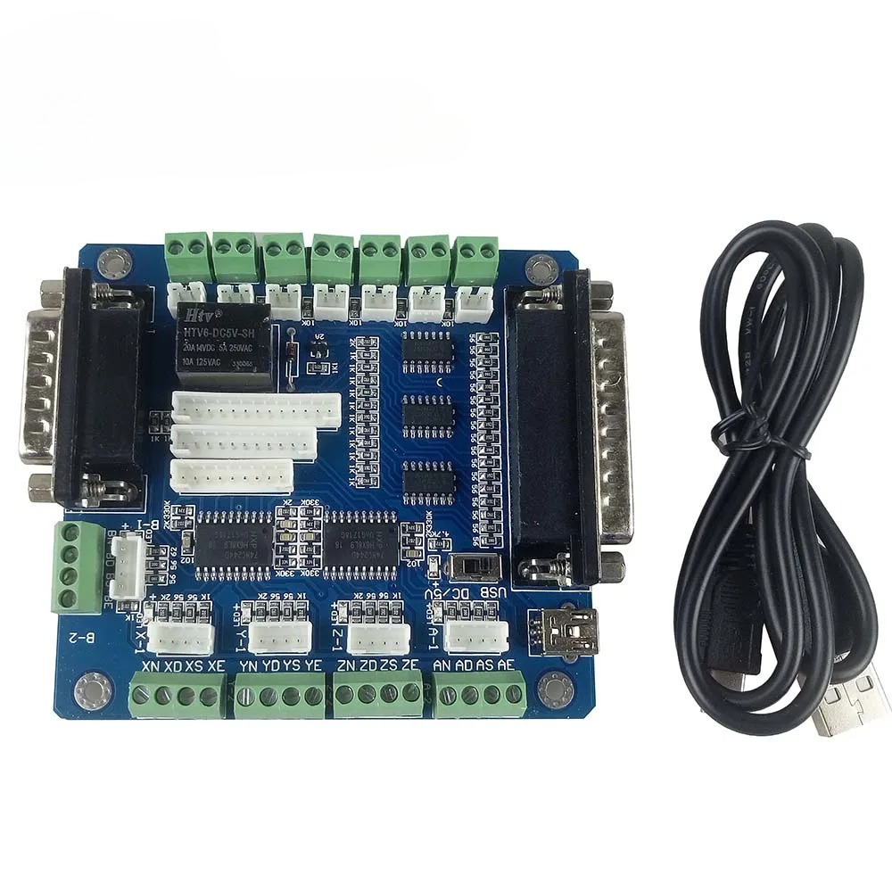 Плата управления Mach3 для 5-о – обзор и цена 5 Axis Cnc Breakout Board Interface Mach3