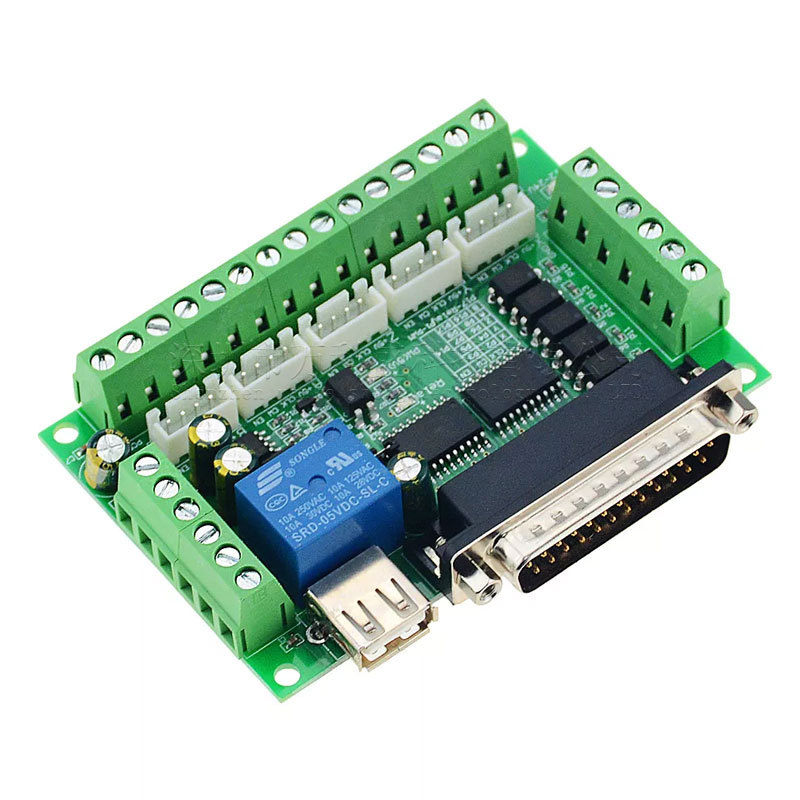 5-осевой интерфейсный адаптер  – обзор и цена 5 Axis Cnc Breakout Board Interface Mach3